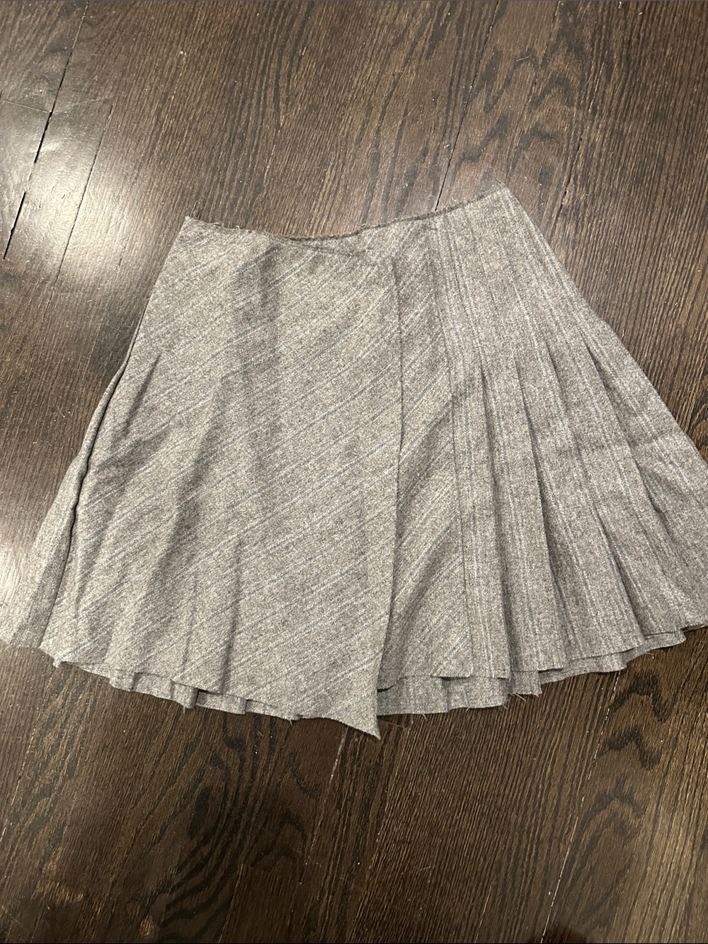 Philosophy di Alberta Ferretti Gray Pleated Skater Skirt